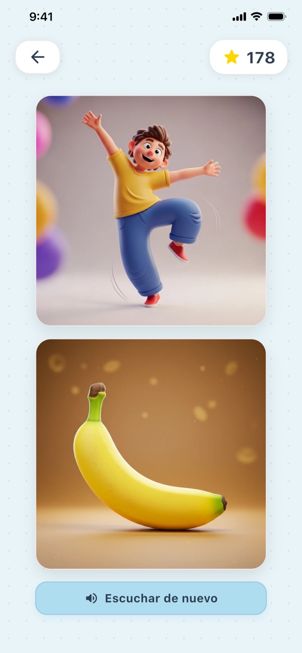 Juego «Elige la imagen por el sonido»