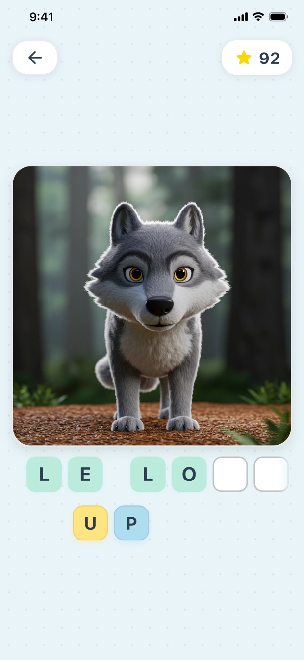 Jeu d’orthographe « Former le mot avec des lettres »