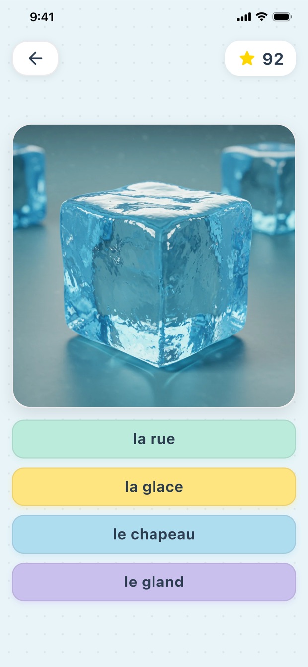 Jeu « Choisir le bon mot »