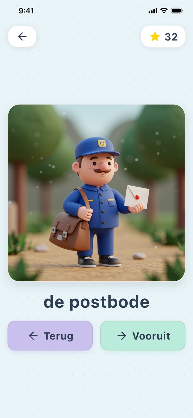 Spel ‘Woorden leren’ met het woord ‘keuken’